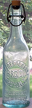 FITZGERALD BROTHERS BREWING COMPANY EMBOSSED BEER BOTTLE