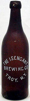 THE ISENGART BREWING COMPANY EMBOSSED BEER BOTTLE