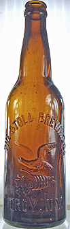 THE STOLL BREWING COMPANY EMBOSSED BEER BOTTLE