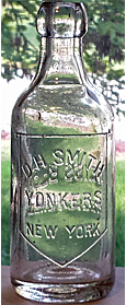DAVID H. SMITH WEISS BEER EMBOSSED BEER BOTTLE