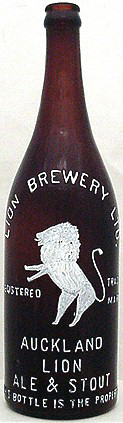 LION BREWERY LIMITED EMBOSSED BEER BOTTLE