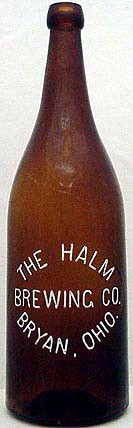 THE HALM BREWING COMPANY EMBOSSED BEER BOTTLE