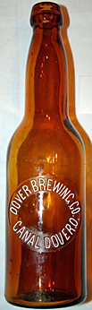 DOVER BREWING COMPANY EMBOSSED BEER BOTTLE