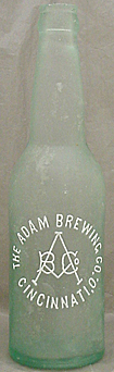 THE ADAM BREWING COMPANY EMBOSSED BEER BOTTLE