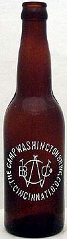 THE CAMP WASHINGTON BREWING COMPANY EMBOSSED BEER BOTTLE
