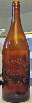 THE FOSS-SCHNEIDER BREWING COMPANY EMBOSSED BEER BOTTLE