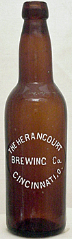 THE HERANCOURT BREWING COMPANY EMBOSSED BEER BOTTLE