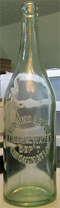 THE JUNG BREWING COMPANY EMBOSSED BEER BOTTLE