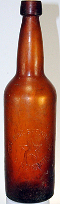 THE JUNG BREWING COMPANY EMBOSSED BEER BOTTLE