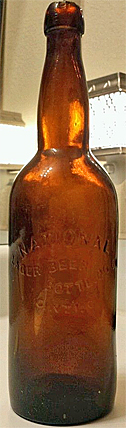 NATIONAL LAGER BEER BOTTLING COMPANY EMBOSSED BEER BOTTLE