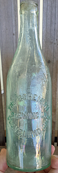 THE BOHEMIAN BREWING COMPANY EMBOSSED BEER BOTTLE