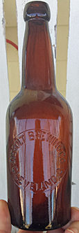 THE DIEBOLT BREWING COMPANY EMBOSSED BEER BOTTLE