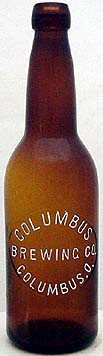 COLUMBUS BREWING COMPANY EMBOSSED BEER BOTTLE
