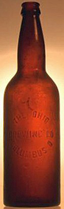 THE OHIO BREWING COMPANY EMBOSSED BEER BOTTLE