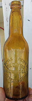 THE DAYTON BREWING COMPANY EMBOSSED BEER BOTTLE