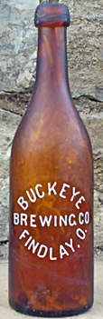 BUCKEYE BREWING COMPANY EMBOSSED BEER BOTTLE