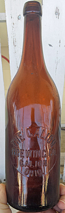 THE GALION BREWING COMPANY EMBOSSED BEER BOTTLE