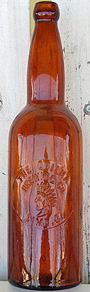 THE QUILNA BREWING COMPANY EMBOSSED BEER BOTTLE