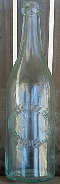 LAIS BREWERY COMPANY EMBOSSED BEER BOTTLE