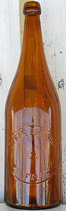 TIFFIN BREWING COMPANY EMBOSSED BEER BOTTLE