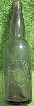 THE GRASSER AND BRAND BREWING COMPANY EMBOSSED BEER BOTTLE