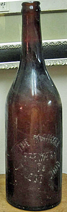 THE MAUMEE BREWERY COMPANY EMBOSSED BEER BOTTLE