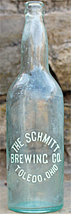 THE SCHMITT BREWING COMPANY EMBOSSED BEER BOTTLE