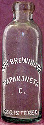 CITY BREWING COMPANY EMBOSSED BEER BOTTLE
