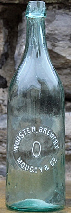 WOOSTER BREWERY EMBOSSED BEER BOTTLE