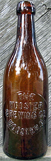 THE WOOSTER BREWING COMPANY EMBOSSED BEER BOTTLE