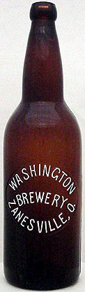 WASHINGTON BREWERY EMBOSSED BEER BOTTLE