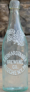 EBERHARDT & OBER BREWING COMPANY EMBOSSED BEER BOTTLE
