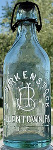 J. BIRKENSTOCK WEISS BEER EMBOSSED BEER BOTTLE