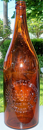 CRESSON SPRINGS BREWERY COMPANY EMBOSSED BEER BOTTLE