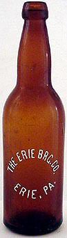 THE ERIE BREWING COMPANY EMBOSSED BEER BOTTLE