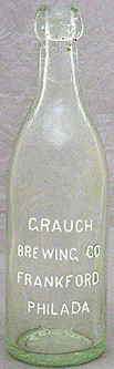 GRAUCH BREWING COMPANY EMBOSSED BEER BOTTLE