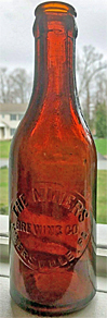 THE MINERS BREWING COMPANY EMBOSSED BEER BOTTLE