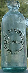 THE PROSPECT BREWING COMPANY EMBOSSED BEER BOTTLE