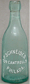 P. SCHNEIDER WEISS BEER EMBOSSED BEER BOTTLE