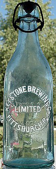 KEYSTONE BREWING COMPANY LIMITED EMBOSSED BEER BOTTLE