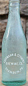 FUHRMANN & SCHMIDT BREWING COMPANY EMBOSSED BEER BOTTLE