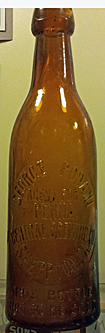 PENNSYLVANNIA CENTRAL BREWING COMPANY EMBOSSED BEER BOTTLE
