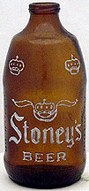 STONEY'S BEER JONES BREWING COMPANY EMBOSSED BEER BOTTLE