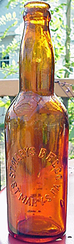 ST. MARYS BREWING COMPANY EMBOSSED BEER BOTTLE