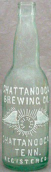 CHATTANOOGA BREWING COMPANY EMBOSSED BEER BOTTLE