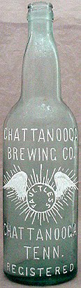 CHATTANOOGA BREWING COMPANY EMBOSSED BEER BOTTLE