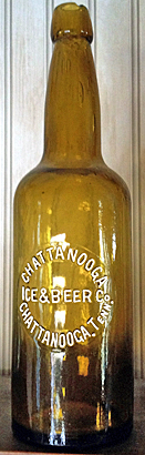 CHATTANOOGA ICE & BEER COMPANY EMBOSSED BEER BOTTLE