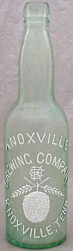 KNOXVILLE BREWING COMPANY EMBOSSED BEER BOTTLE