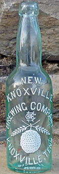 NEW KNOXVILLE BREWING COMPANY EMBOSSED BEER BOTTLE
