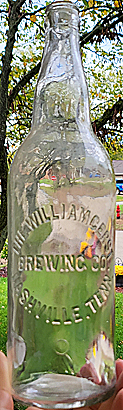 THE WILLIAM GERST BREWING COMPANY EMBOSSED BEER BOTTLE
